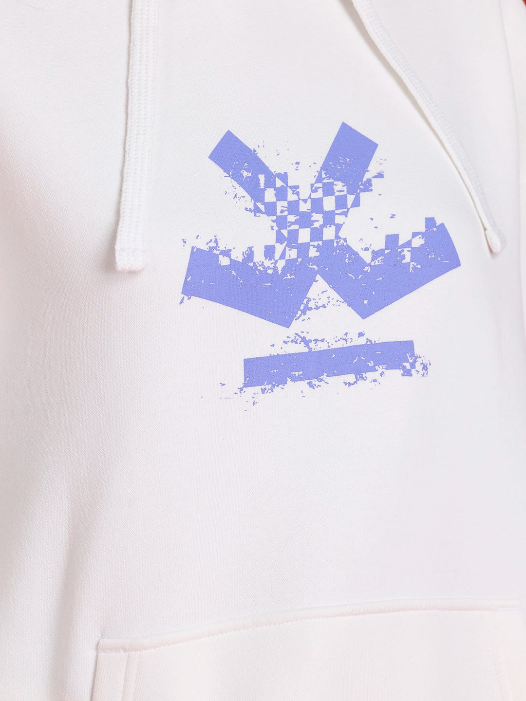 Men's Casual Branded Oversized Fit Sweatshirt | White