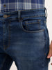 Faded Slim Fit Denim Jeans | Dark Blue