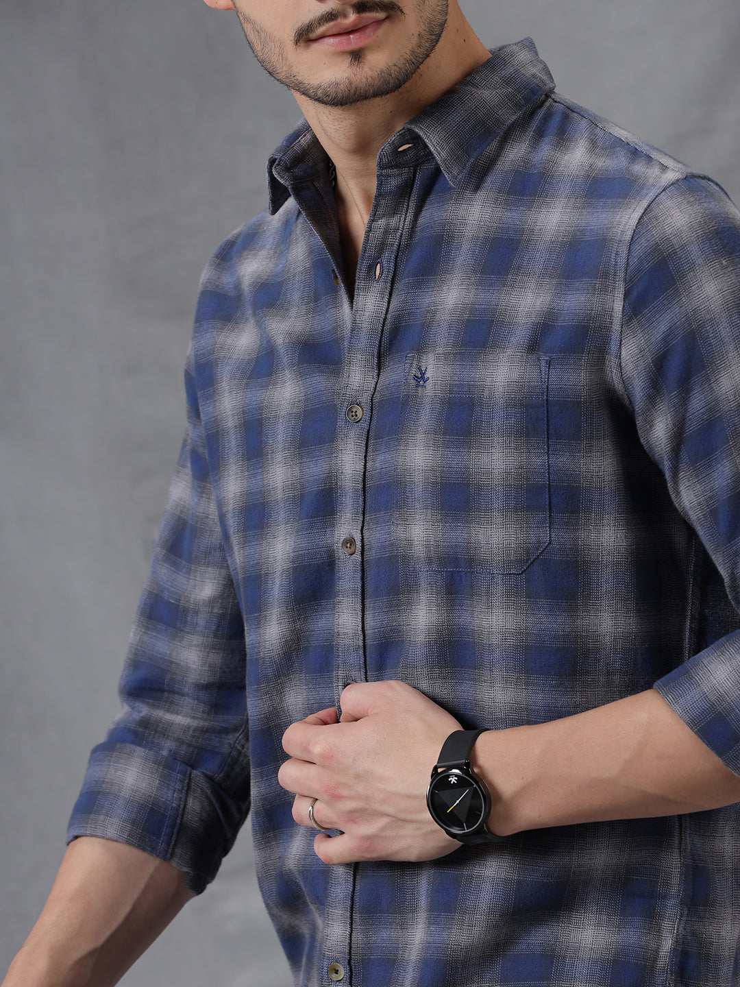 Checked in Blue Full Sleeve Shirt