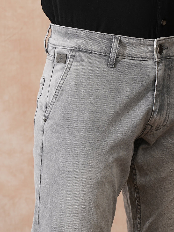 Light Fade Straight Fit Jeans | Grey