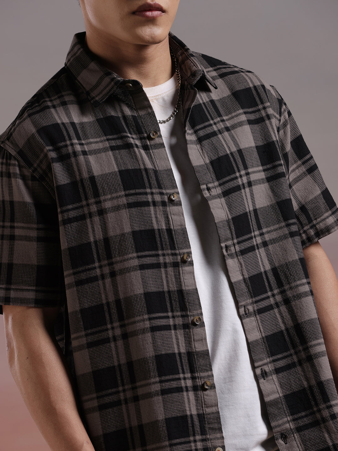 Sleek Checks Half Sleeve Shirt