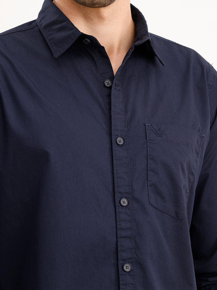 Classic Regular Fit Shirt | Navy Blue