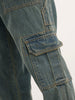 Relaxed Fit Cargo Jeans | Blue