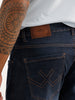Straight Fit Faded Denim Jeans | Blue