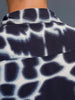 Wrogn Abstract Printed Oversized Fit Shirt | Blue