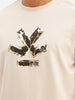 Slim Fit Foli Printed T-Shirt | Beige
