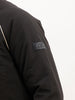 Solid Regular Fit Zipper Puffer Jacket | Black