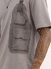 Oversized Placement Printed T-Shirt | Grey