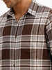 Classic Regular Fit Checkered Shirt | Brown