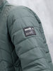 Men's Quilted Zip-Up Puffer Jacket | Dark Green