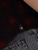 Corduroy Check Printed Shirt In Slim Fit | Maroon