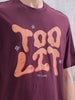 Casual Men Oversized Fit Tee With Graphic | Maroon