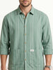 Oversized Double Pocket Shirt | Green