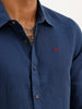 Solid Slim Fit Full Sleeve Shirt | Navy Blue | WSH02FSSL0237S