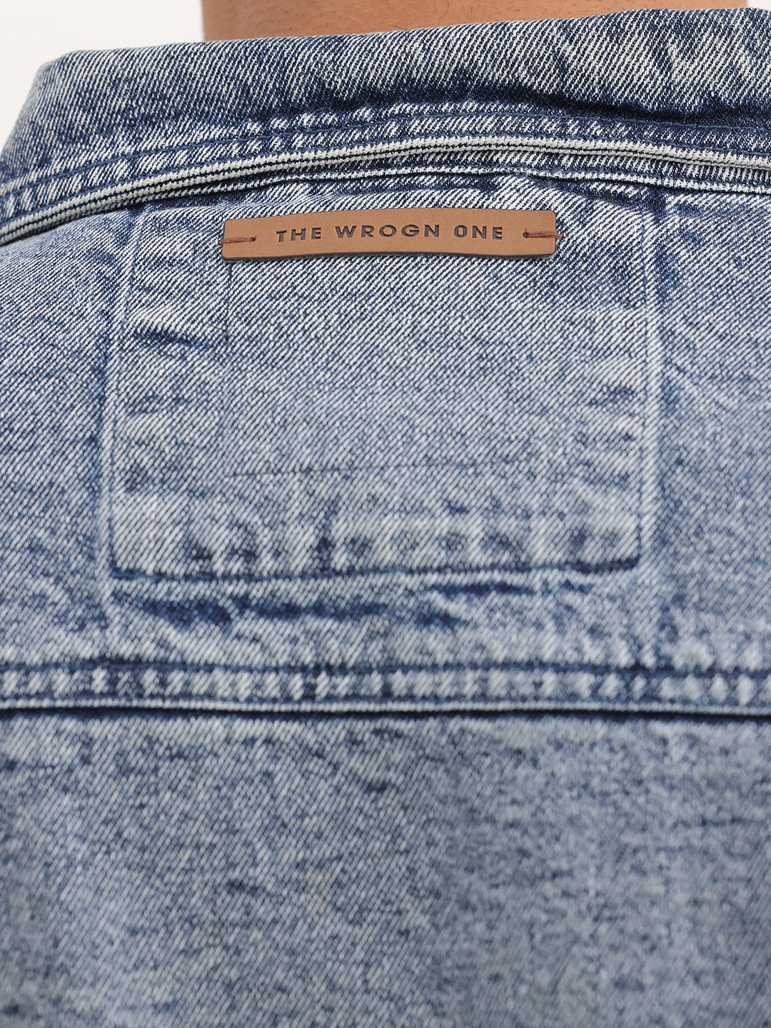 Relaxed Fit Double Pocket Denim Jacket | Blue