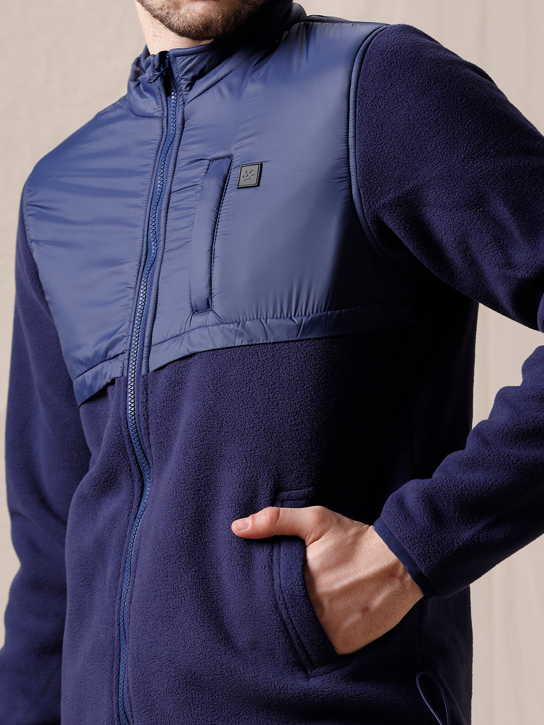 Hybrid Solid Fleece Jacket