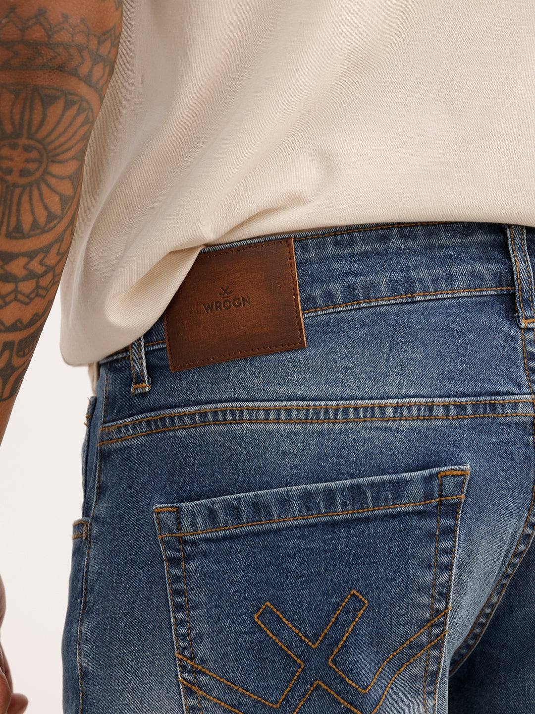Faded Slim Crop Denim Jeans | Light Blue | WJN0200SL2066S