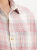 Classic Oversized Fit Checkered Shirt | Pink | WRSH1010M