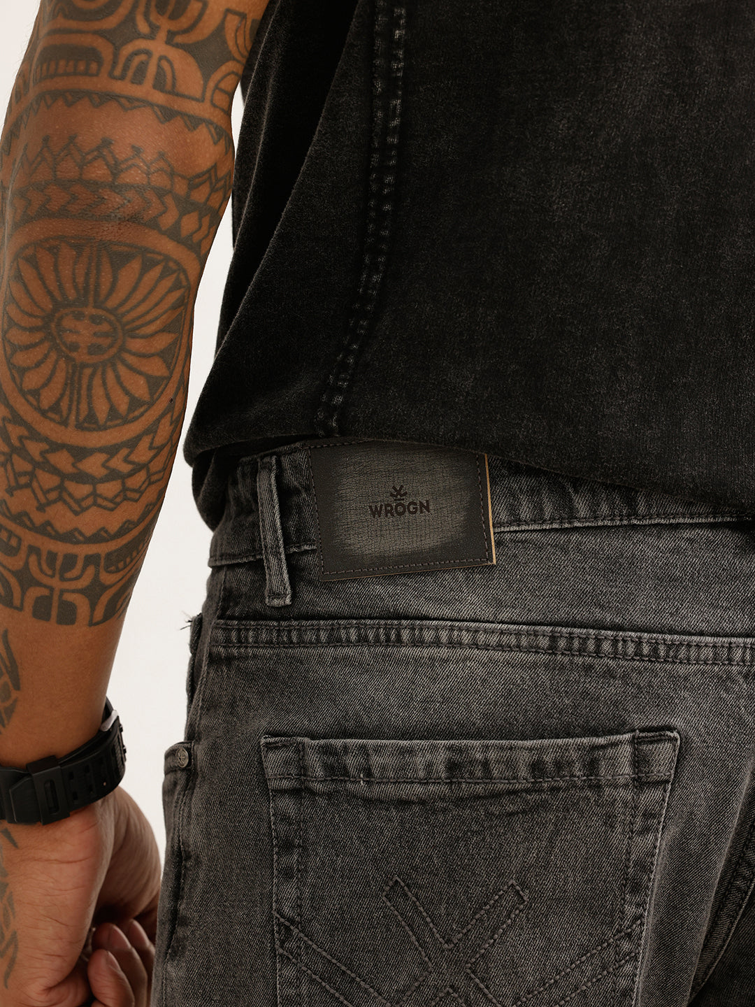 Washed Slim Crop Fit Denim Jeans | Grey