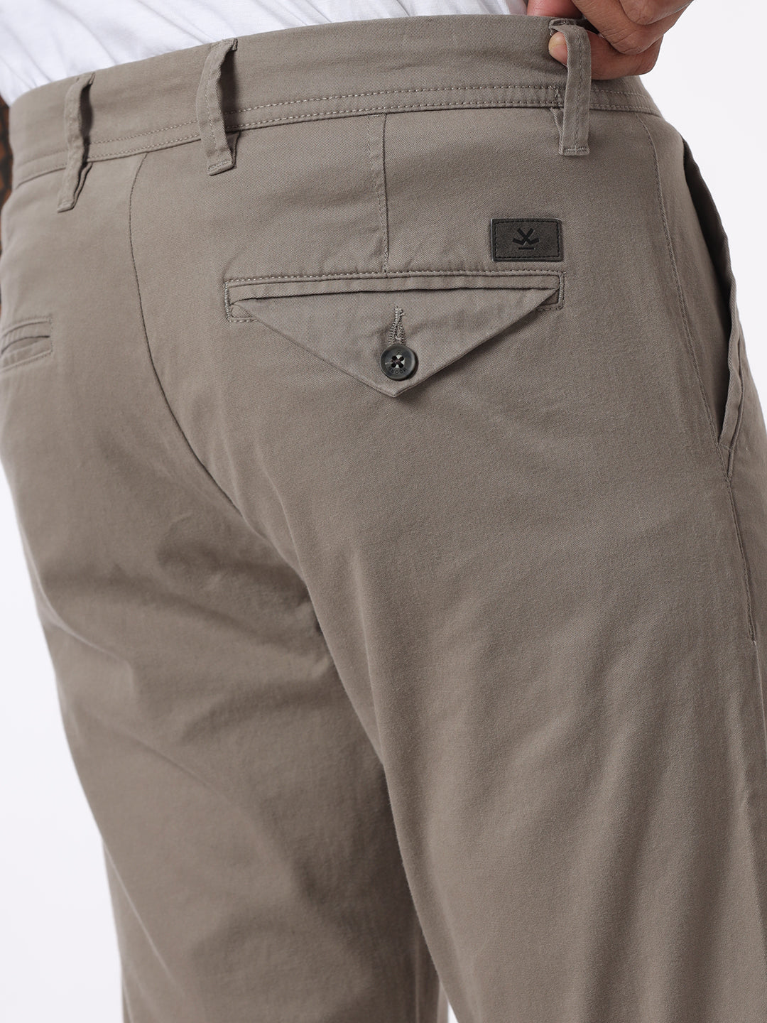 Grey Trim Slim Fit Trouser