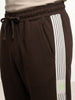 Solid Relaxed Fit Printed Jogger | Brown
