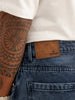 Loose Fit Faded Denim Jeans | Blue