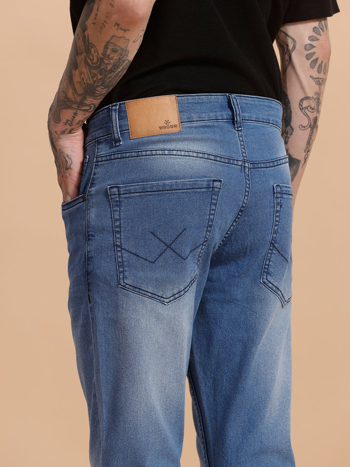 Heavy Fade Slim Fit Jeans | Blue
