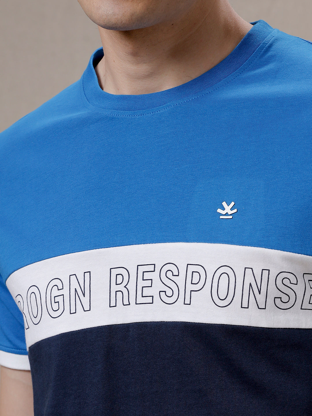 Wrogn Response Colour Blocked T-Shirt