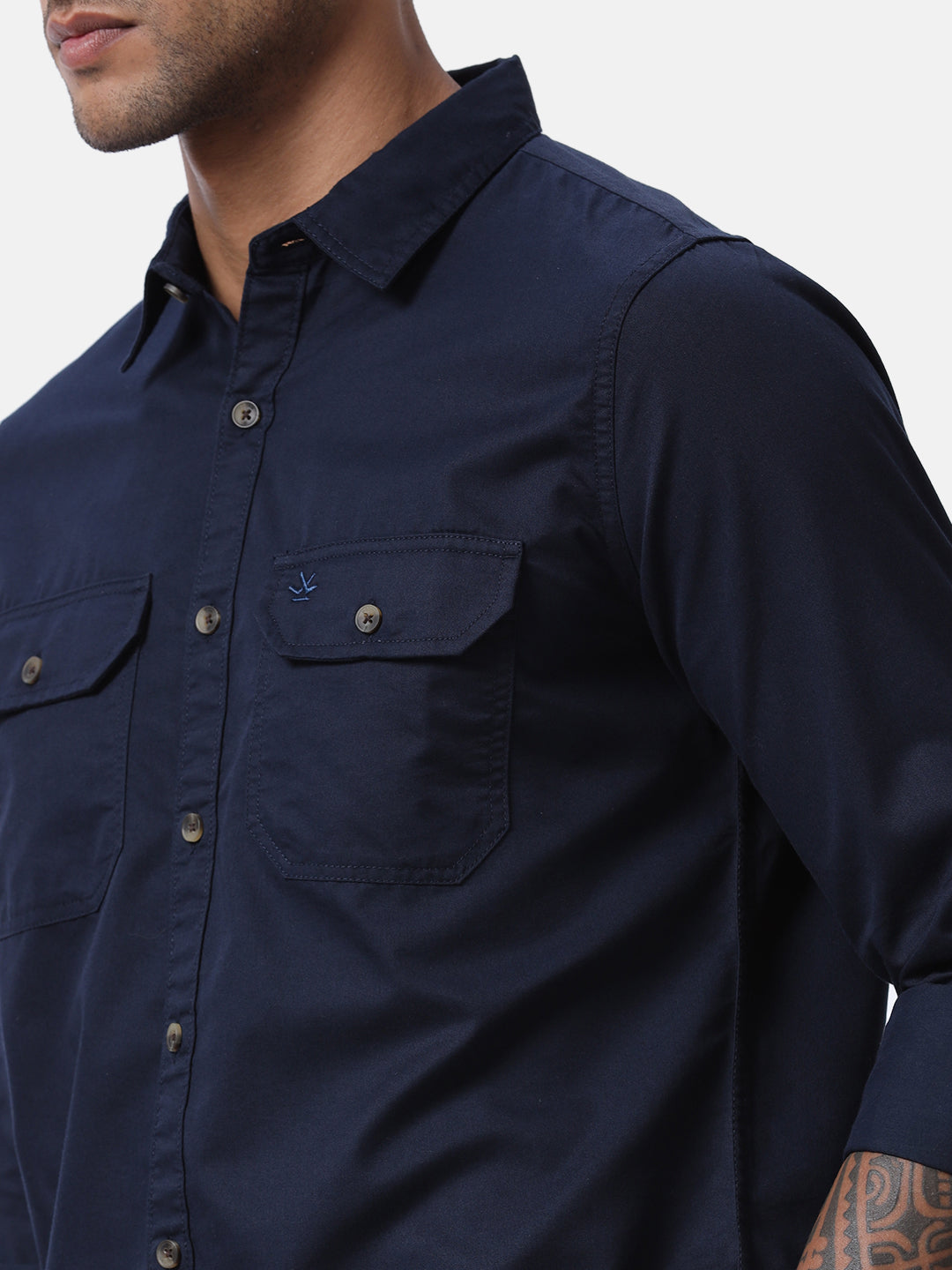 Premium Solid Navy Shirt