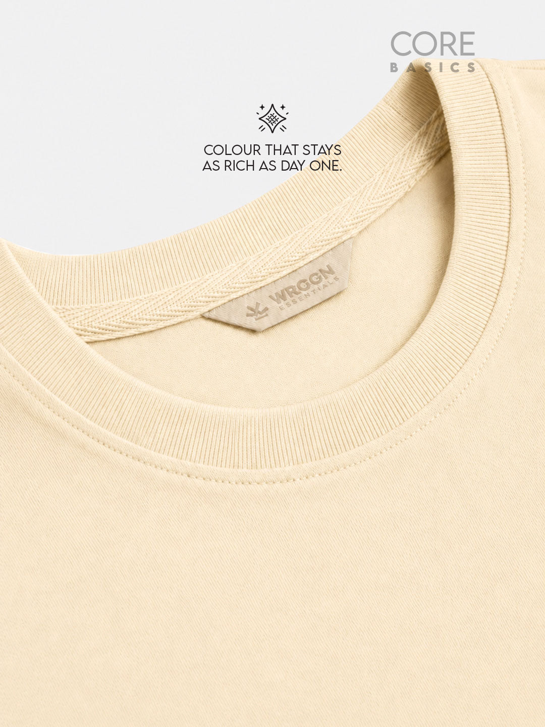 Core Basics Oversized Fit T-Shirt 2-Pack | Essential | Brown & Beige | WTS01HSSL1320W-2