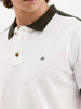 Slim Fit Contrast Collar Polo | White