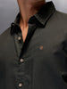 Men's Slim Fit Casual Shirt  |  Dark Green