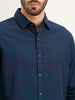 Slim Fit Textured Shirt | Blue