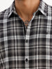 Classic Slim Fit Checkered Shirt | Black