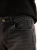 Faded Slim Fit Denim Jeans | Dark Grey