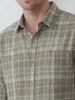 Slim Fit Checkered Shirt | Green