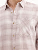 Slim Fit Textured Shirt  | Pink