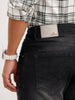 Faded Slim Fit Denim Jeans | Dark Grey