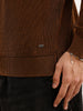 Solid Regular Fit Knitted Sweater | Beige