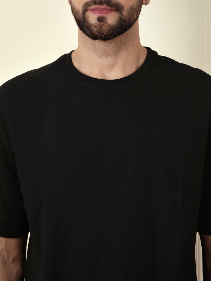 Play Netflix Oversized Black T-Shirt