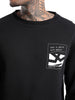 Elite Black Round Neck Sweatshirt