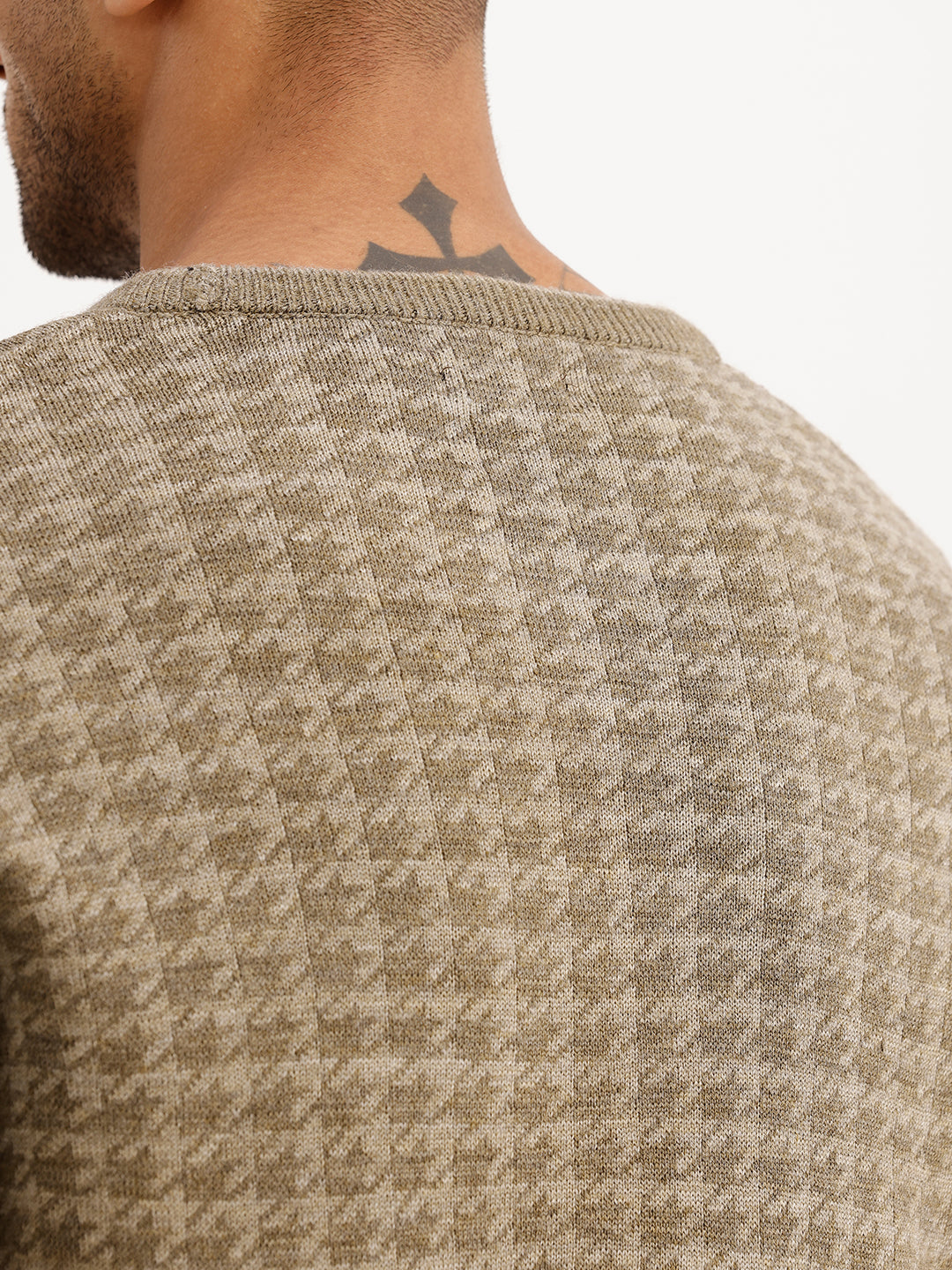 Classic Knitted Full Sleeve Sweater | Green