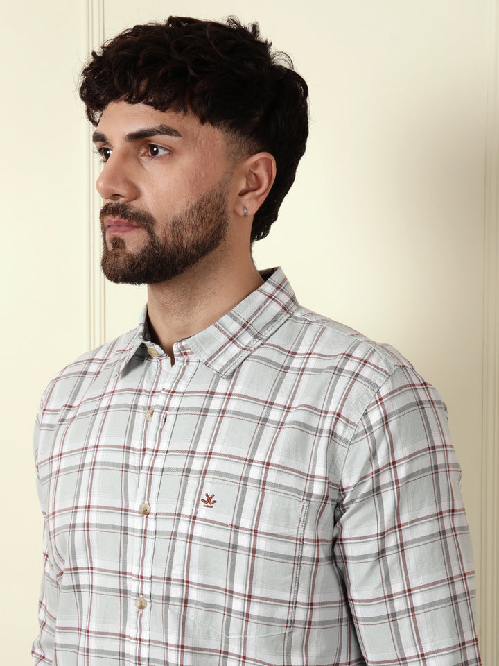 Pastel Checks Summer Shirt | Green