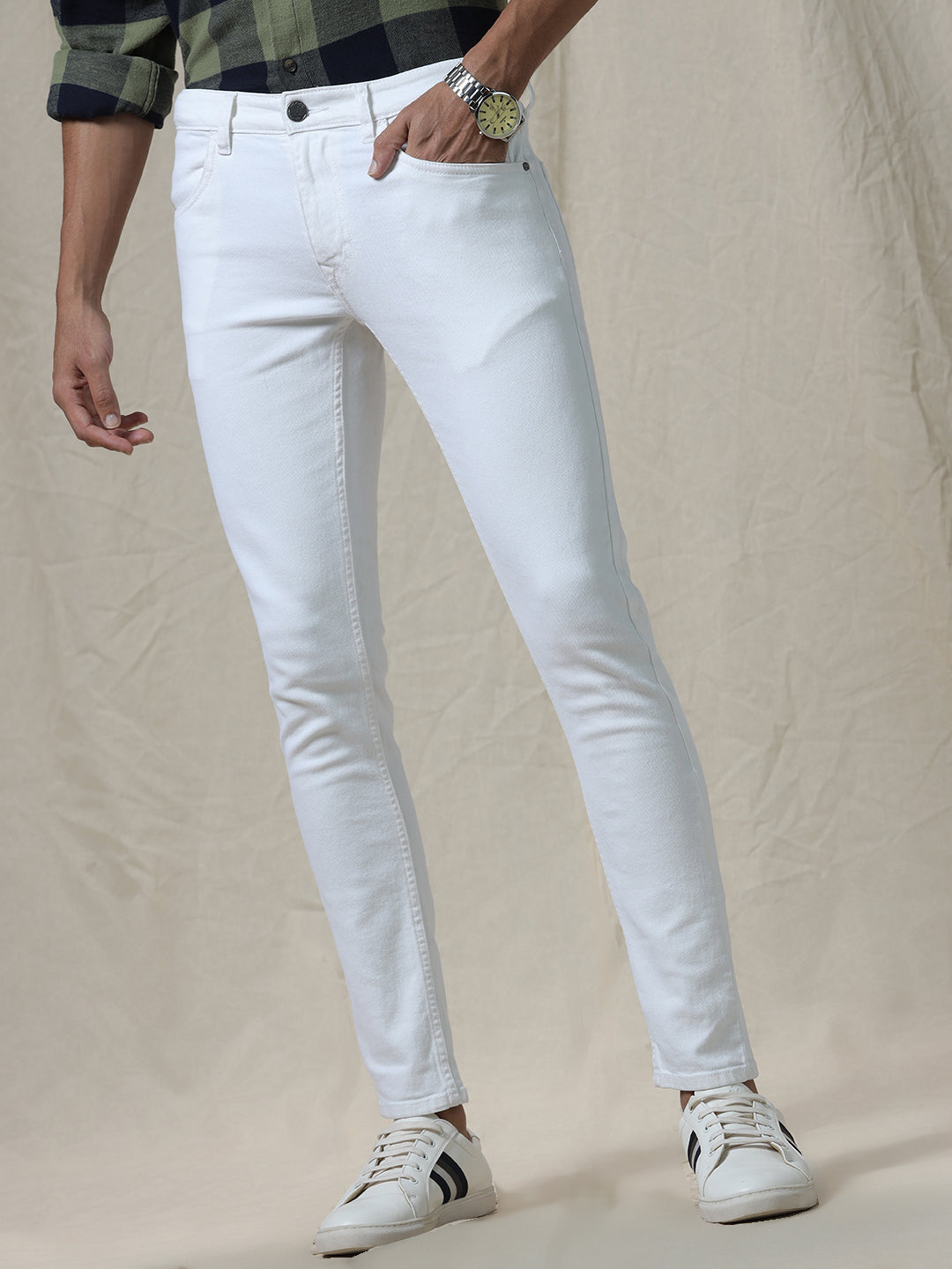 Casual Core White Jeans