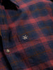 Checkered Cotton Twill Shirt | Maroon