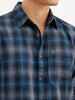 Blue Charcoal Checked Shirt