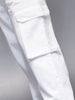 Men’s functional pocket loose fit cargo | White