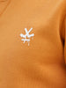 Solid Placement Printed Sweatshirt | Orange