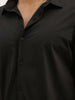 Solid Slim Fit Performance Stretch Shirt | Black