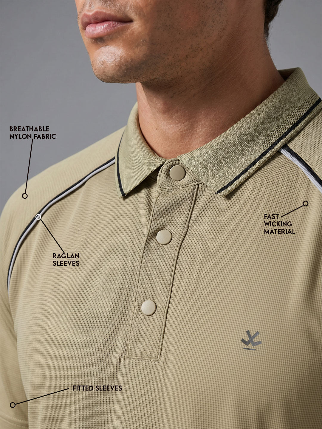 Nylon Active Polo | Active |  Beige